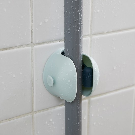 壁掛式拖把雨傘掛架 浴室掃具掛夾 創意拖把掃把掛勾 雨傘架