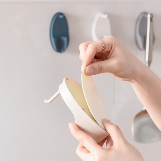 簡約廚房收納掛勾 壁掛式廚具掛架 創意廚房用品收納掛鈎 掛鉤