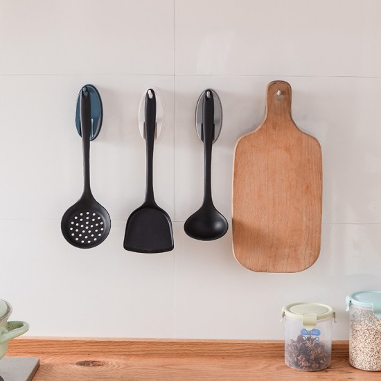 簡約廚房收納掛勾 壁掛式廚具掛架 創意廚房用品收納掛鈎 掛鉤