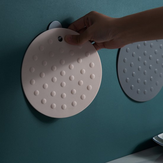 圓形矽膠隔熱墊 簡約加厚防燙鍋墊 防滑餐桌耐熱墊 杯墊