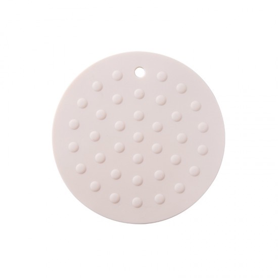 圓形矽膠隔熱墊 簡約加厚防燙鍋墊 防滑餐桌耐熱墊 杯墊