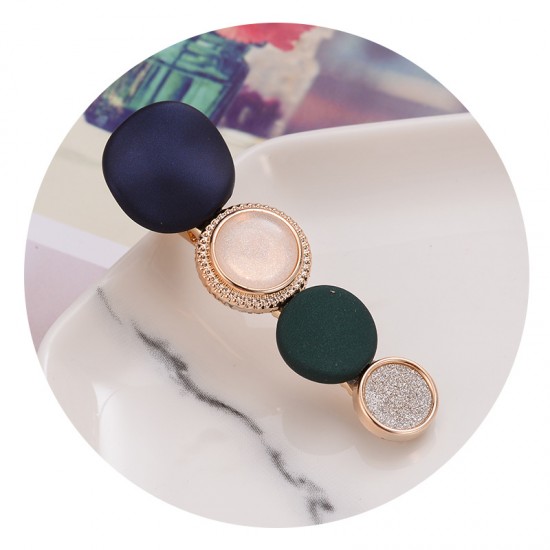 優雅簡約瀏海夾 小清新鈕扣髮夾 創意少女髮飾 瀏海夾 夾子