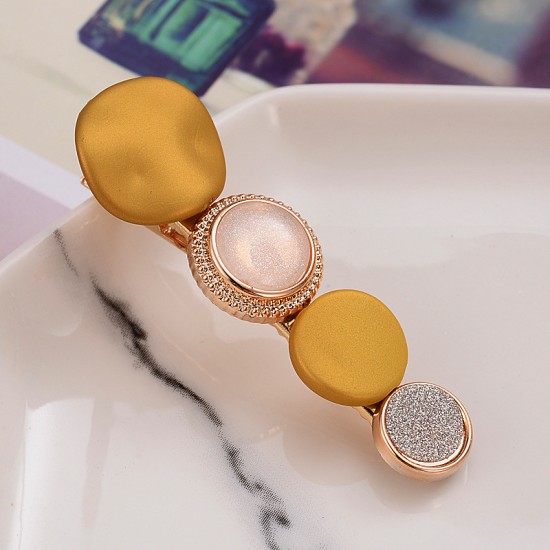 優雅簡約瀏海夾 小清新鈕扣髮夾 創意少女髮飾 瀏海夾 夾子