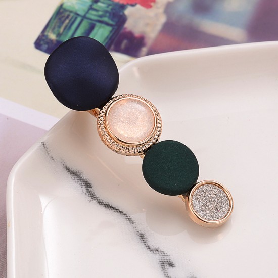 優雅簡約瀏海夾 小清新鈕扣髮夾 創意少女髮飾 瀏海夾 夾子