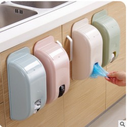 壁掛抽取垃圾袋收納盒 創意塑膠袋整理收納 廚房垃圾袋收納神器