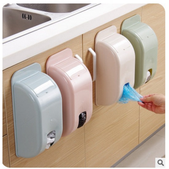 壁掛抽取垃圾袋收納盒 創意塑膠袋整理收納 廚房垃圾袋收納神器