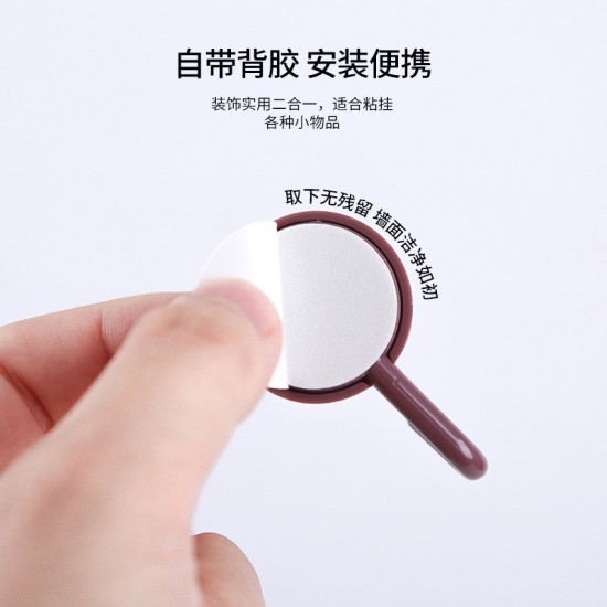 簡約北歐風格掛勾 撞色強力掛勾 牆面收納掛勾10入裝