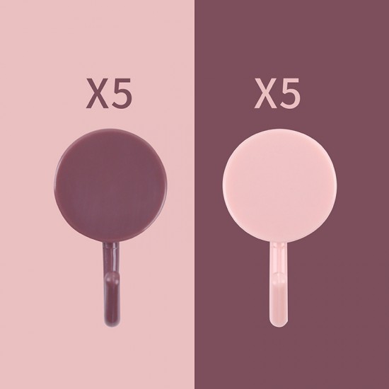 簡約北歐風格掛勾 撞色強力掛勾 牆面收納掛勾10入裝