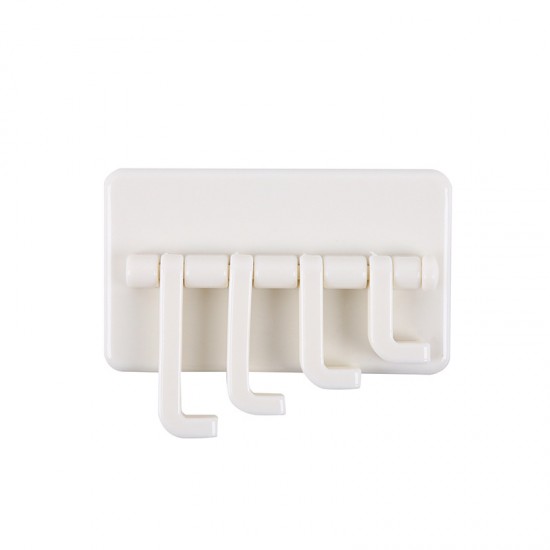 創意風琴造型掛勾 壁掛式黏貼掛勾 可旋轉收納掛鈎 廚房浴室收納掛鉤