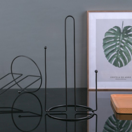 立式廚房紙巾收納架 創意保鮮膜架 北歐風置物架 餐巾紙收納架 捲筒衛生紙架