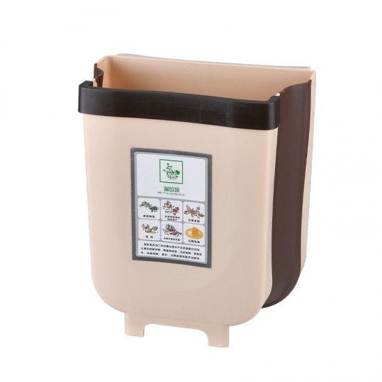 伸縮摺疊掛式垃圾桶 多功能家用懸掛式收納桶 廚房必備廚餘桶