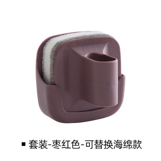 壁掛式海綿洗鍋刷 創意手柄海綿清潔刷 廚房必備洗鍋刷 刷子