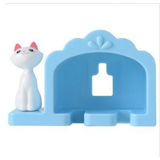 可愛造型牙刷架 浴室必備牙刷收納掛勾 創意造型雙格牙刷掛架