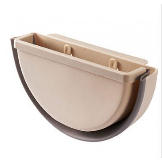 伸縮壁掛式垃圾桶 廚房垃圾桶 果皮雜物收納筒 可伸縮垃圾桶