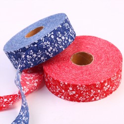 青花瓷裝飾布條 DIY手工材料裝飾 中國風布邊裝飾 100米布料裝飾