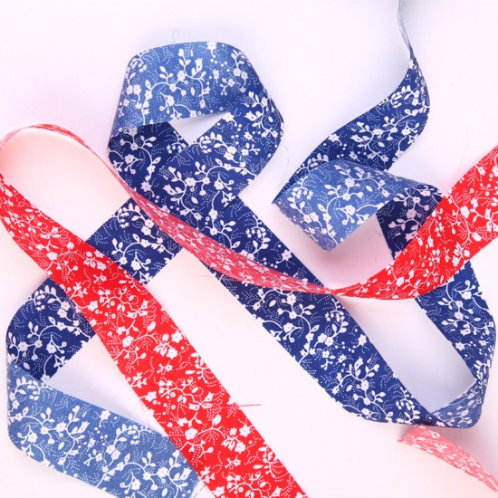 青花瓷裝飾布條 DIY手工材料裝飾 中國風布邊裝飾 100米布料裝飾