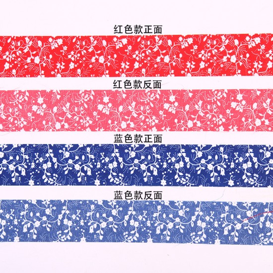 青花瓷裝飾布條 DIY手工材料裝飾 中國風布邊裝飾 100米布料裝飾