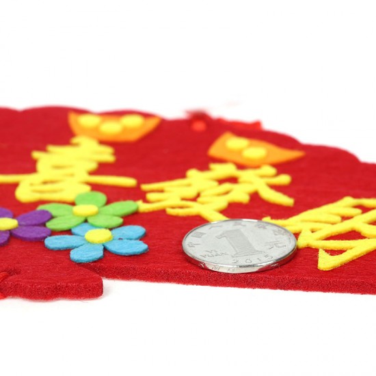 DIY不織布鞭炮吊飾 新春DIY材料包 中國風布置吊飾 新春過年必備