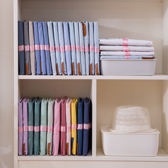 創意懶人摺衣板 多功能快速折疊衣服神器 居家必備衣服收納神器 5個裝