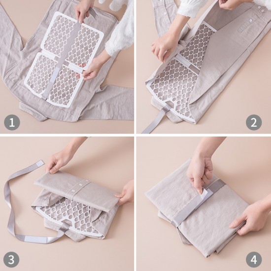 創意懶人摺衣板 多功能快速折疊衣服神器 居家必備衣服收納神器 5個裝