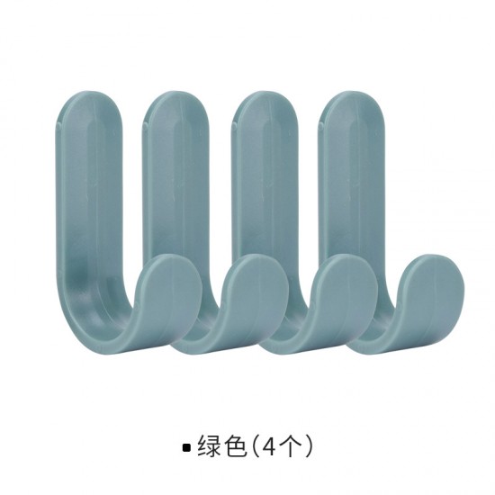 北歐風J形掛勾 廚房必備裝飾掛勾 創意門後衣帽掛鉤 北歐色小掛鈎