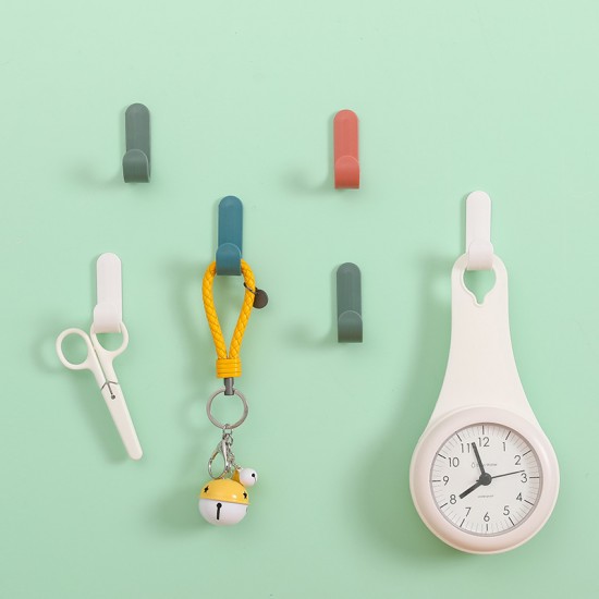 北歐風J形掛勾 廚房必備裝飾掛勾 創意門後衣帽掛鉤 北歐色小掛鈎