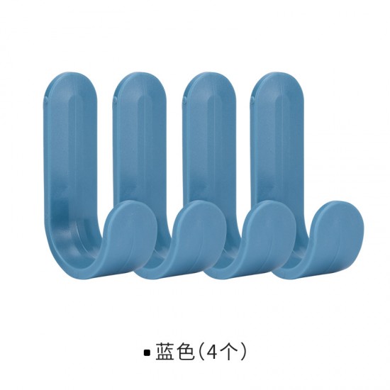 北歐風J形掛勾 廚房必備裝飾掛勾 創意門後衣帽掛鉤 北歐色小掛鈎