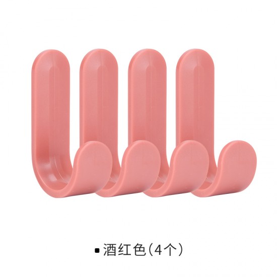 北歐風J形掛勾 廚房必備裝飾掛勾 創意門後衣帽掛鉤 北歐色小掛鈎