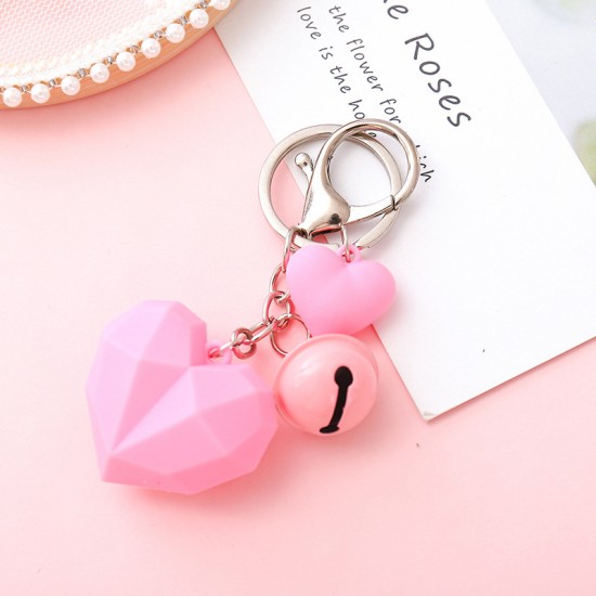 立體愛心鑰匙圈 創意包包吊飾 汽車鑰匙吊飾 創意造型鑰匙圈