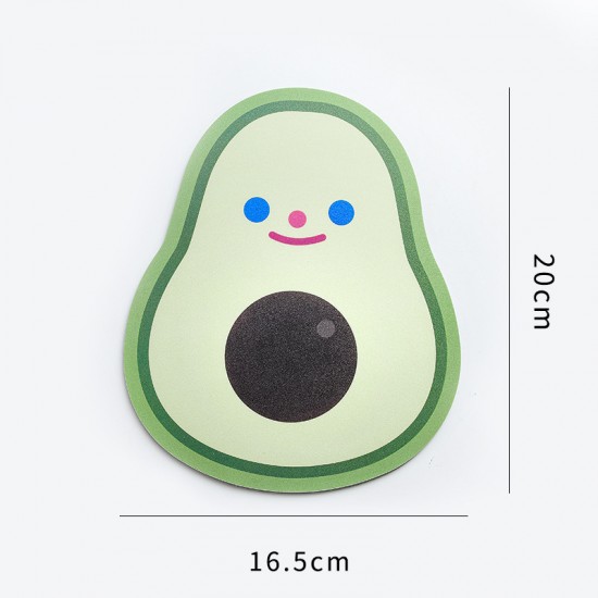 可愛造型滑鼠墊 笑臉酪梨貝殼兔子滑鼠墊 創意造型滑鼠墊 電腦周邊