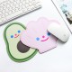 可愛造型滑鼠墊 笑臉酪梨貝殼兔子滑鼠墊 創意造型滑鼠墊 電腦周邊