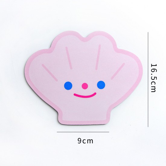 可愛造型滑鼠墊 笑臉酪梨貝殼兔子滑鼠墊 創意造型滑鼠墊 電腦周邊