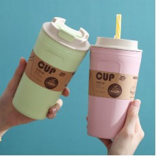 竹纖維隨手杯 創意塑膠隨手杯 方便攜帶隨手杯 塑膠水壺