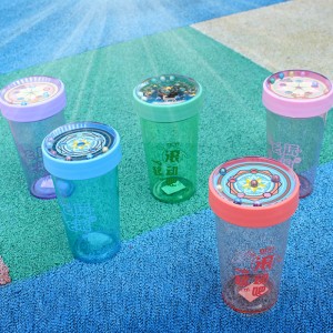 益智滾珠隨手杯 創意圓珠塑膠隨手杯 學生水壺 杯子