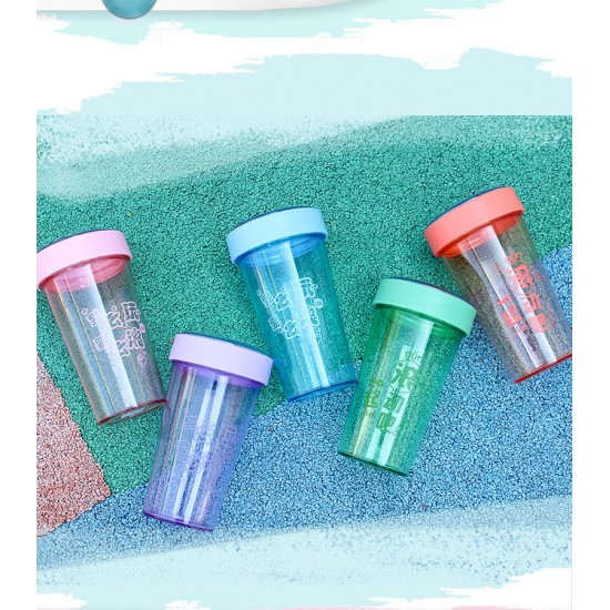 益智滾珠隨手杯 創意圓珠塑膠隨手杯 學生水壺 杯子