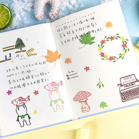 壓克力組合印章 創意造型裝飾印章 手帳必備造型印章