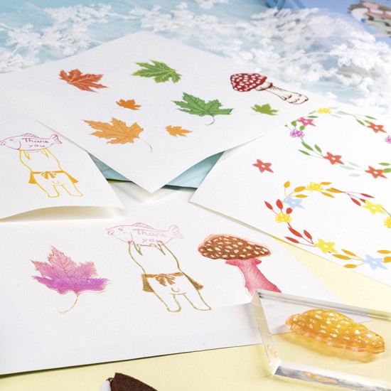 壓克力組合印章 創意造型裝飾印章 手帳必備造型印章