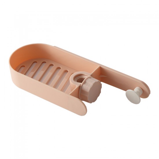 圓點造型水龍頭置物架 廚房抹布海綿瀝水架 水槽收納架 創意造型置物架