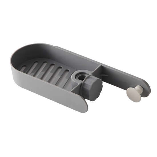 圓點造型水龍頭置物架 廚房抹布海綿瀝水架 水槽收納架 創意造型置物架