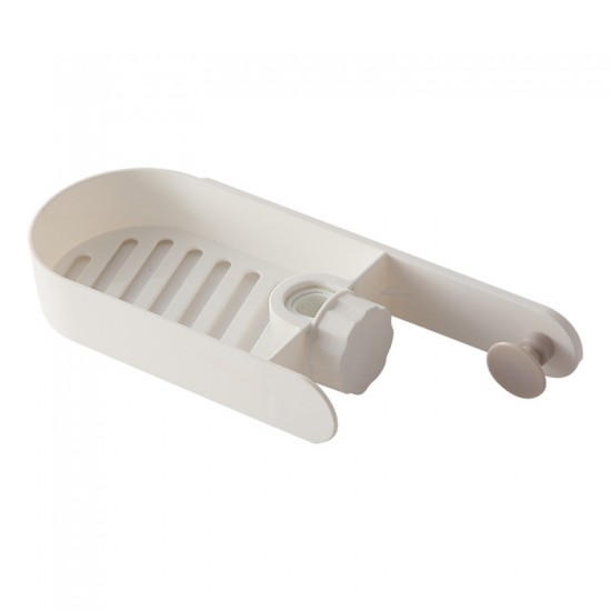 圓點造型水龍頭置物架 廚房抹布海綿瀝水架 水槽收納架 創意造型置物架