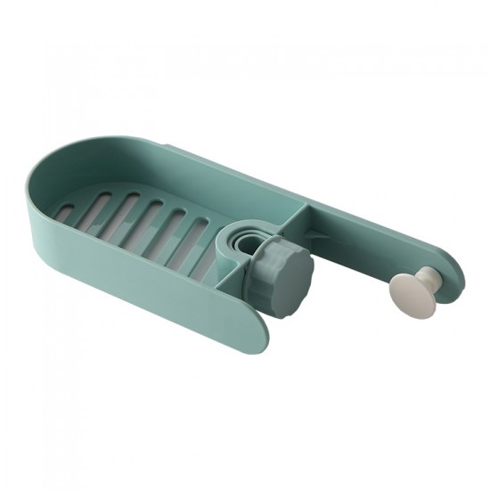 圓點造型水龍頭置物架 廚房抹布海綿瀝水架 水槽收納架 創意造型置物架