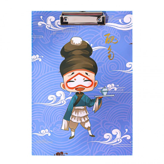 中國風A4板夾 創意招財貓檔案夾 辦公學生文具夾 A4文件夾