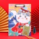 中國風A4板夾 創意招財貓檔案夾 辦公學生文具夾 A4文件夾