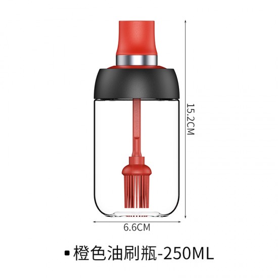 一體式玻璃調味瓶 廚房必備油刷 蜜蜂瓶 簡約調味罐