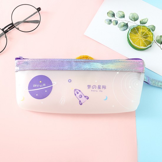 夢幻星球筆袋 創意學生大容量文具收納袋 拉鍊筆袋 文具用品