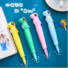 小恐龍紓壓中性筆 軟綿綿超萌捏捏筆 創意發洩玩具筆