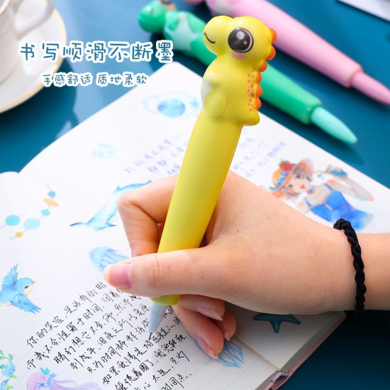 小恐龍紓壓中性筆 軟綿綿超萌捏捏筆 創意發洩玩具筆