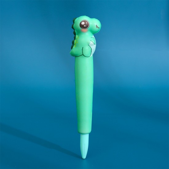 小恐龍紓壓中性筆 軟綿綿超萌捏捏筆 創意發洩玩具筆