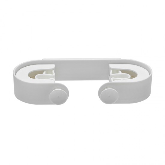 簡約拖把雙掛勾 創意壁掛式拖把抹布掛架 強力拖把固定掛夾