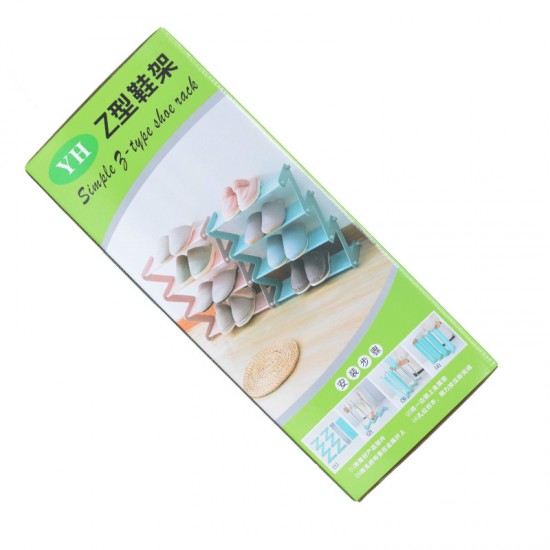 簡約多層收納鞋架 無紡布簡易組合鞋架 不鏽鋼多層收納架